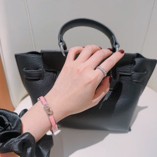 Hermès Kelly Mini Lock Leather Bracelet
